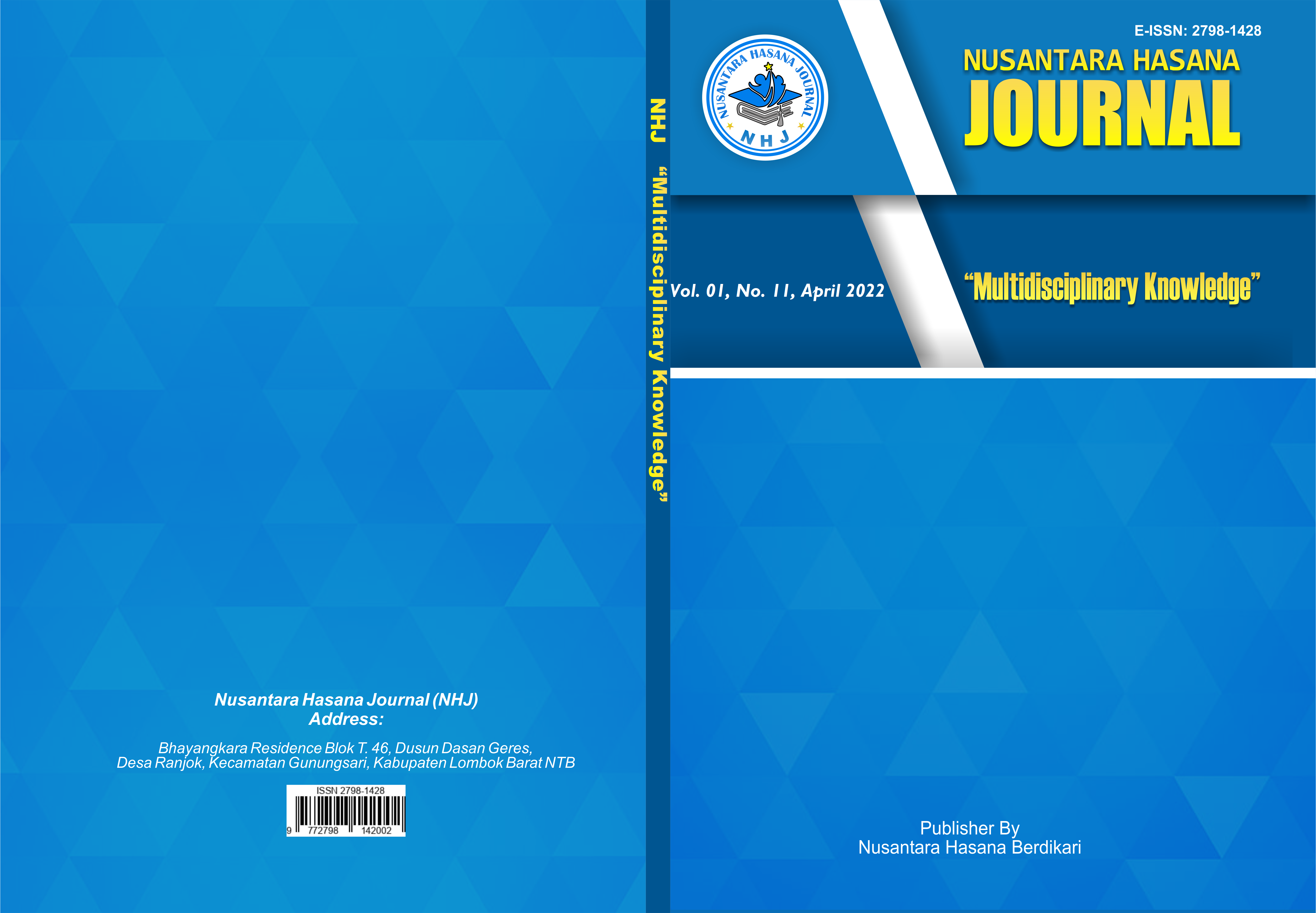 					View Vol. 1 No. 11 (2022): Nusantara Hasana Journal, April 2022
				