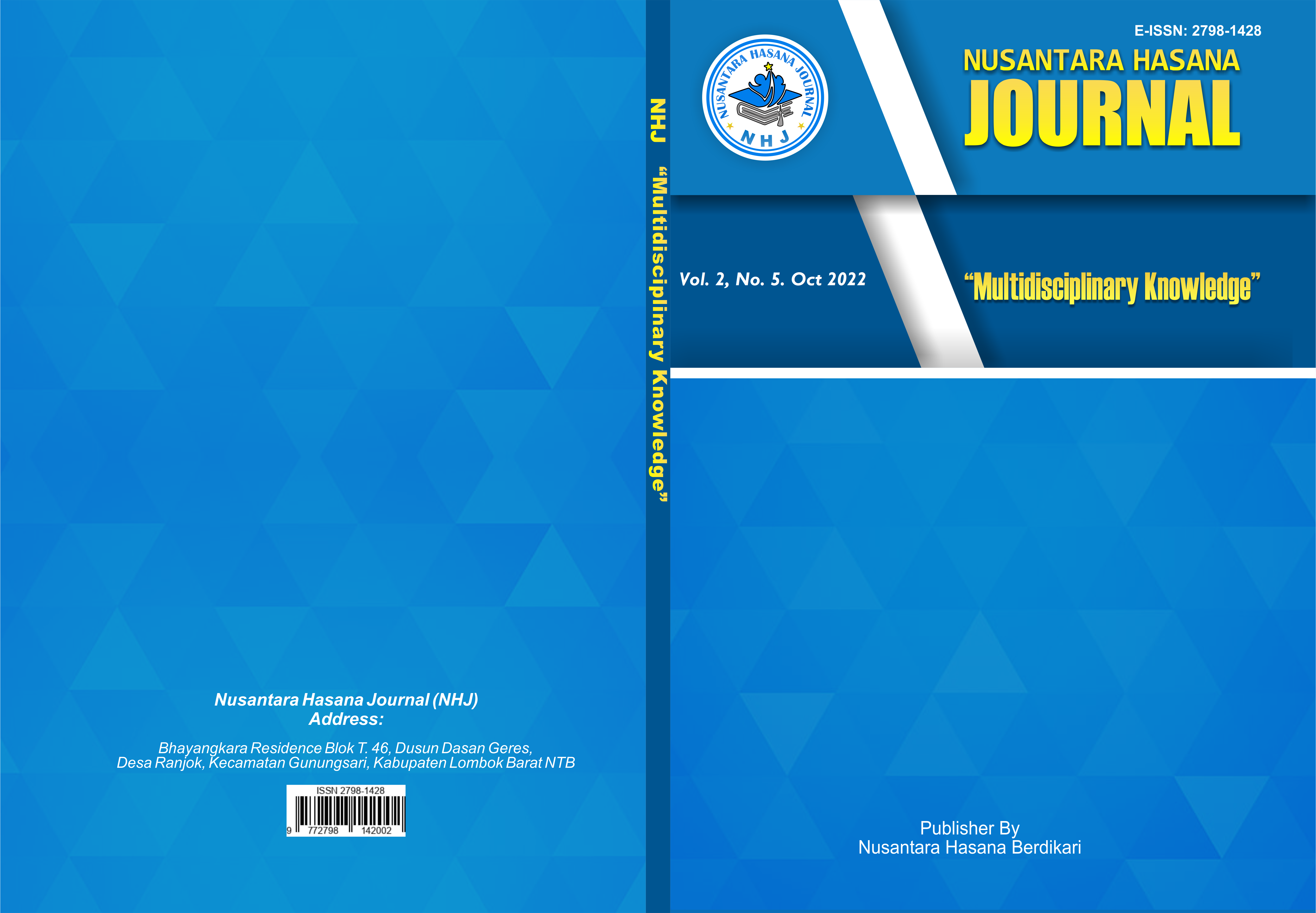 					View Vol. 2 No. 5 (2022): Nusantara Hasana Journal, October 2022
				