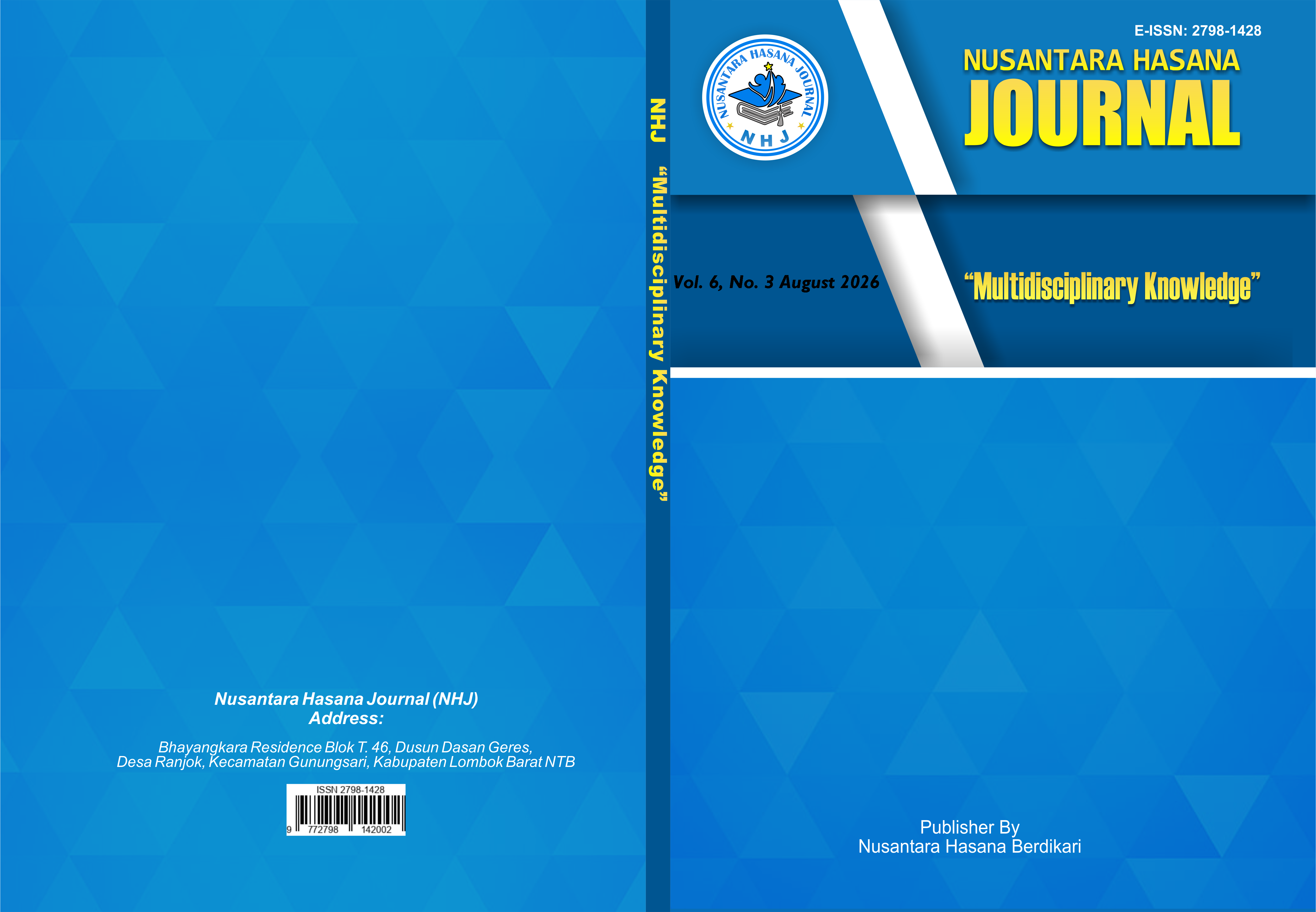 					View Vol. 6 No. 3 (2026): Nusantara Hasana Journal, August 2026
				